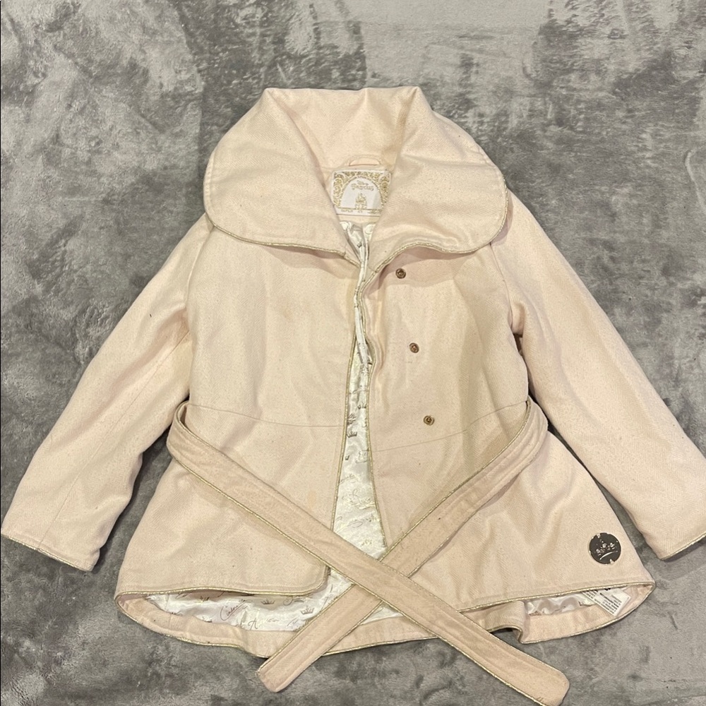 Disney Cream Kids Cape Jacket with Belt